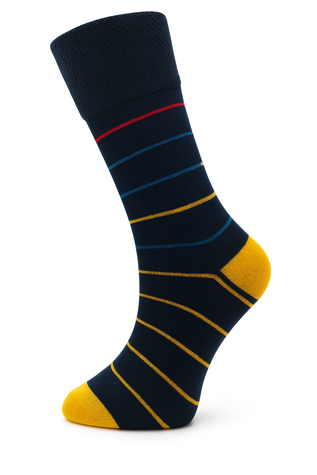 6 Pairs Non Elastic Diabetic Mens Socks Easy Grip Loose Soft Top Rich Cotton Sock Smooth Toe Seem Non Elastic Cuff 6-11 one size UK