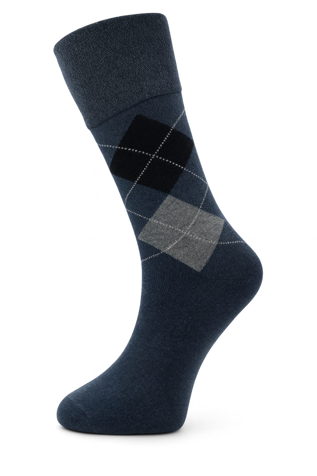 6 Pairs Non Elastic Diabetic Mens Socks Easy Grip Loose Soft Top Rich Cotton Sock Smooth Toe Seem Non Elastic Cuff 6-11 one size UK