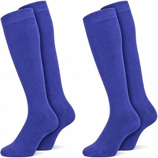 ARG Compression Flight Socks for Men & Women 2 Pairs (Blue, 6-11 UK)
