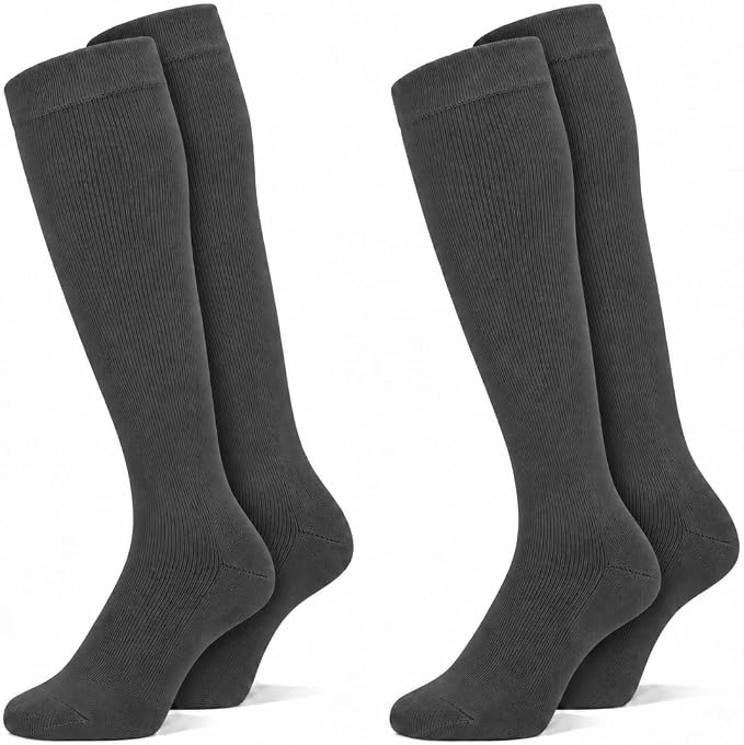 ARG Compression Flight Socks for Men & Women 2 Pairs (Blue, 6-11 UK)
