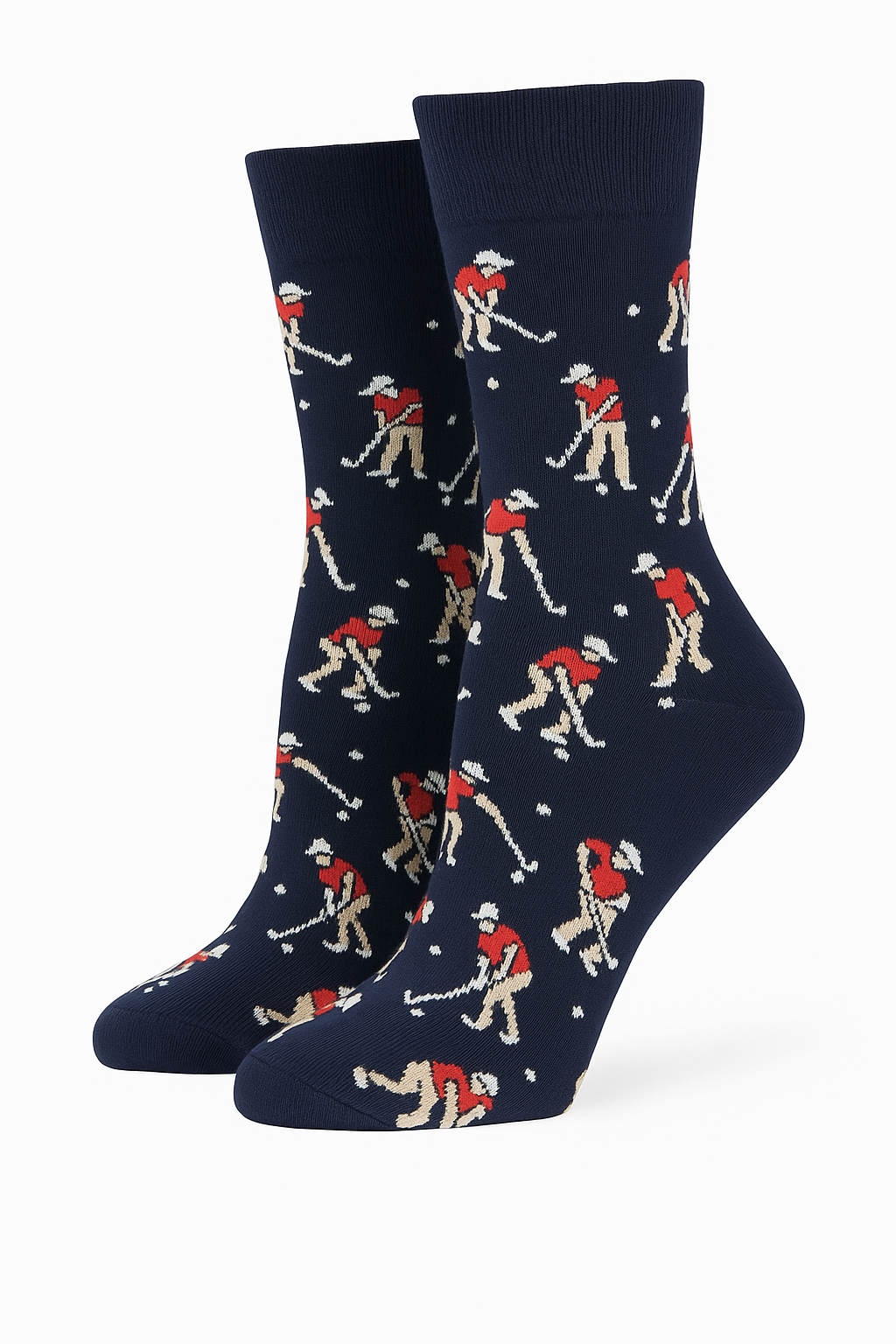 Funny Golf Socks for Men | Angry Golfer Novelty Cotton Socks | Navy Blue 1 Pair | Perfect Golf Gift, Birthday or Secret Santa | UK Size 6–11