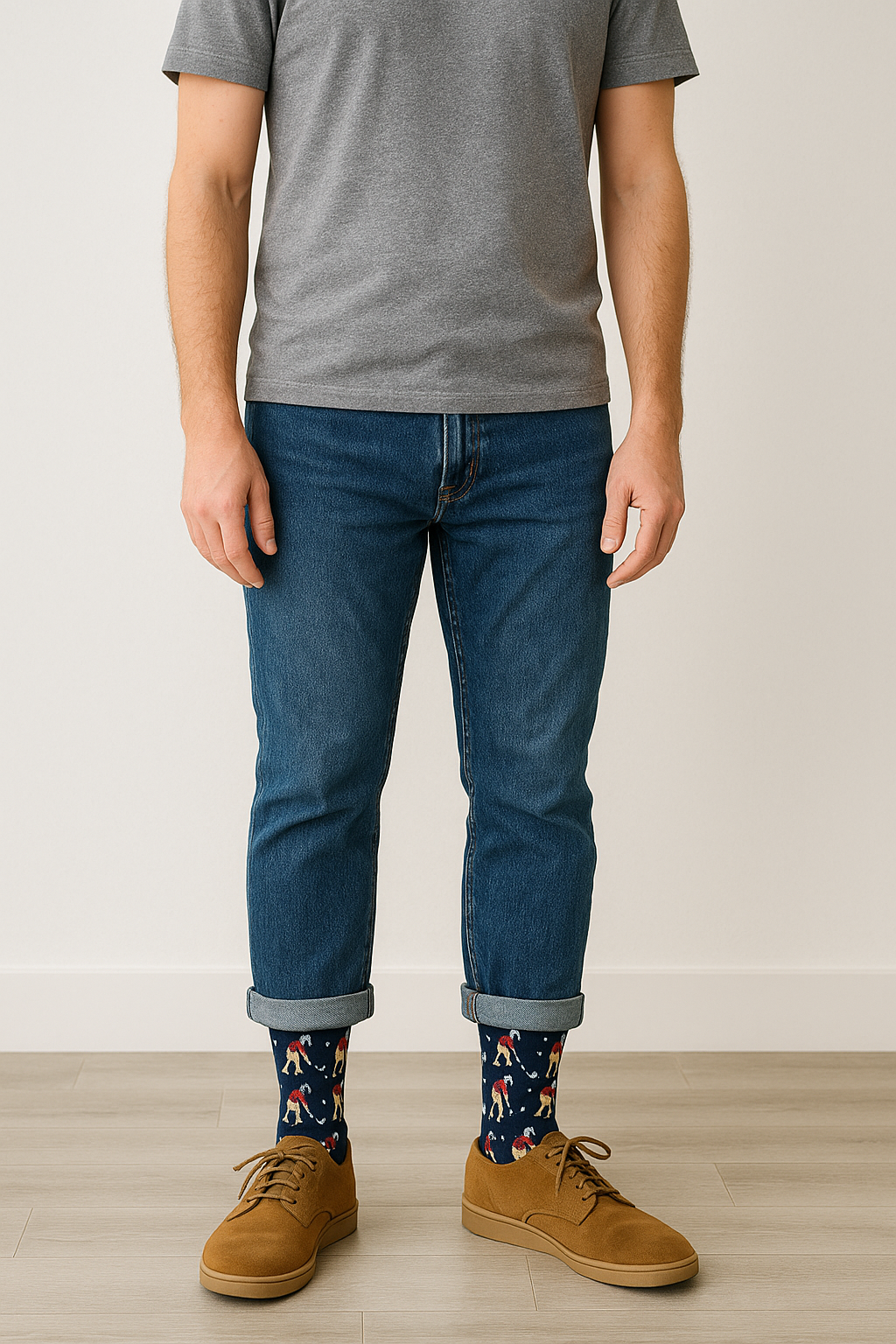 Funny Golf Socks for Men | Angry Golfer Novelty Cotton Socks | Navy Blue 1 Pair | Perfect Golf Gift, Birthday or Secret Santa | UK Size 6–11